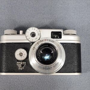 Argus C Four 35mm Rangefinder Camera with Cintar 50mm f/2.8 Lens 1950s Vintage